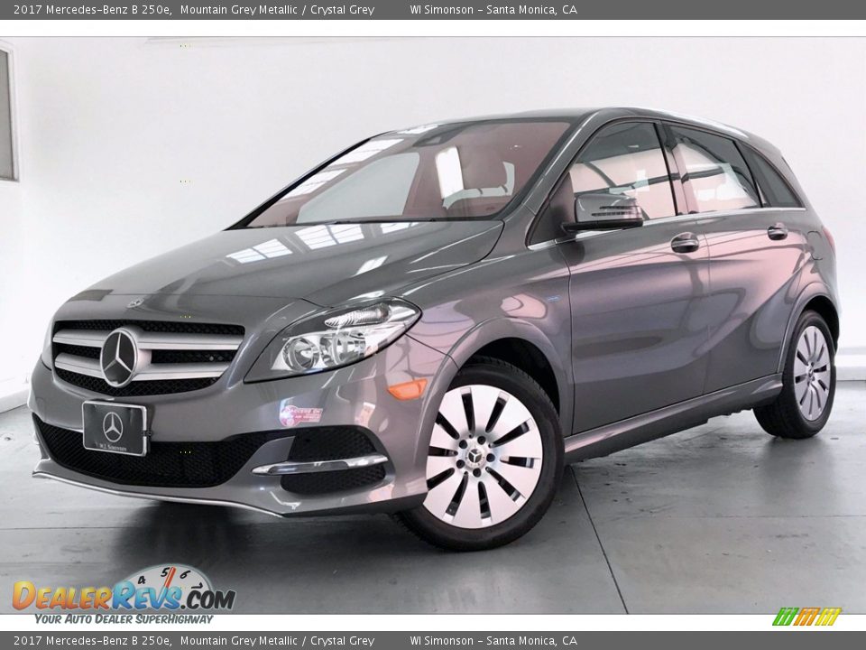 2017 Mercedes-Benz B 250e Mountain Grey Metallic / Crystal Grey Photo #12