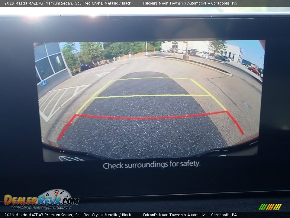 2019 Mazda MAZDA3 Premium Sedan Soul Red Crystal Metallic / Black Photo #25