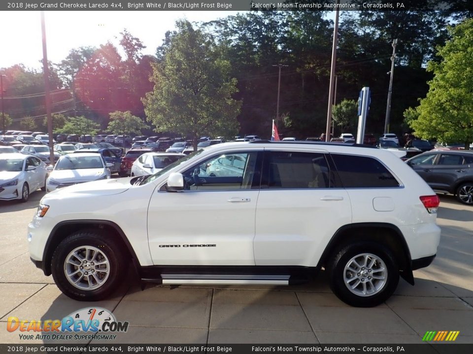 2018 Jeep Grand Cherokee Laredo 4x4 Bright White / Black/Light Frost Beige Photo #6