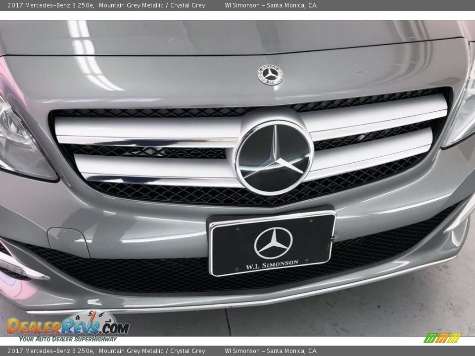 2017 Mercedes-Benz B 250e Mountain Grey Metallic / Crystal Grey Photo #33