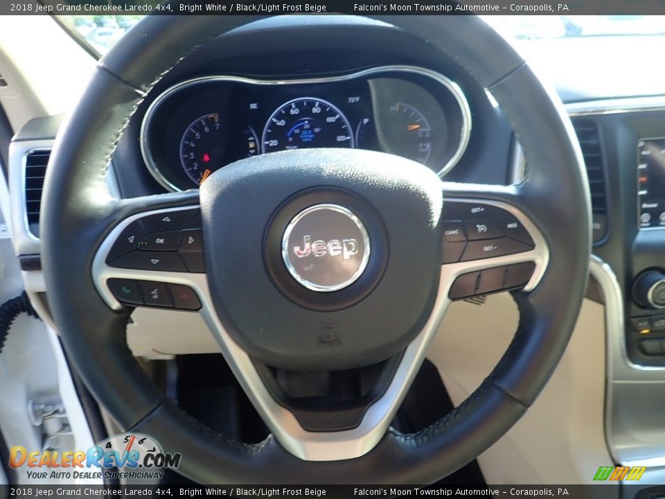 2018 Jeep Grand Cherokee Laredo 4x4 Bright White / Black/Light Frost Beige Photo #21