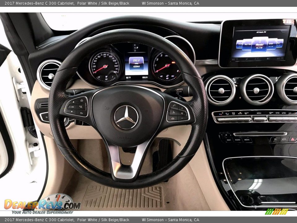 2017 Mercedes-Benz C 300 Cabriolet Polar White / Silk Beige/Black Photo #4