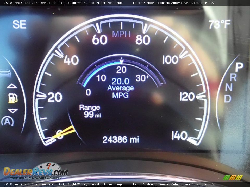 2018 Jeep Grand Cherokee Laredo 4x4 Bright White / Black/Light Frost Beige Photo #24