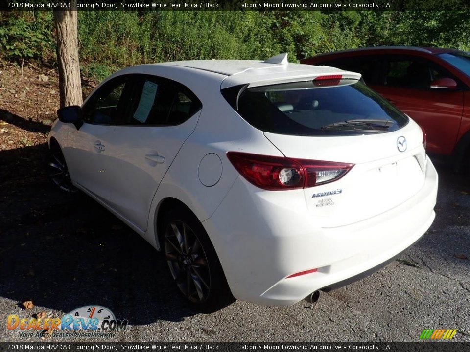 2018 Mazda MAZDA3 Touring 5 Door Snowflake White Pearl Mica / Black Photo #2