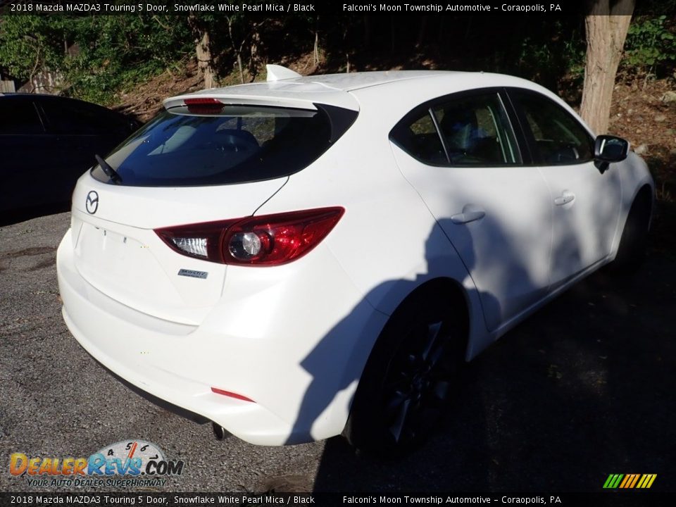 2018 Mazda MAZDA3 Touring 5 Door Snowflake White Pearl Mica / Black Photo #4