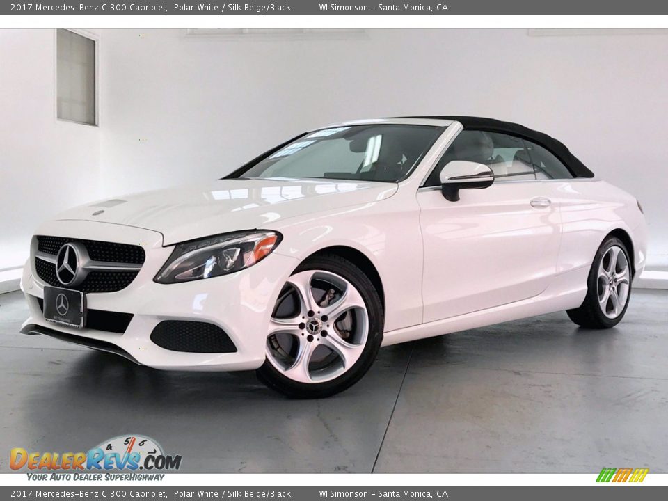 2017 Mercedes-Benz C 300 Cabriolet Polar White / Silk Beige/Black Photo #12