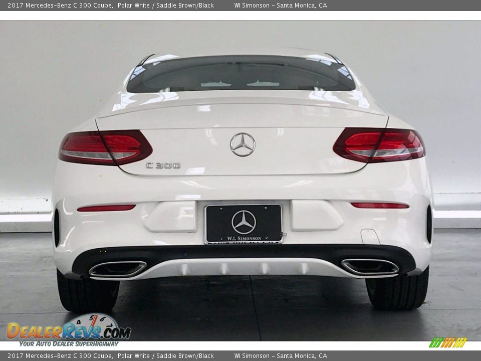 2017 Mercedes-Benz C 300 Coupe Polar White / Saddle Brown/Black Photo #3