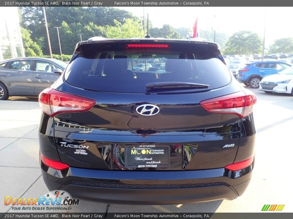 2017 Hyundai Tucson SE AWD Black Noir Pearl / Gray Photo #3