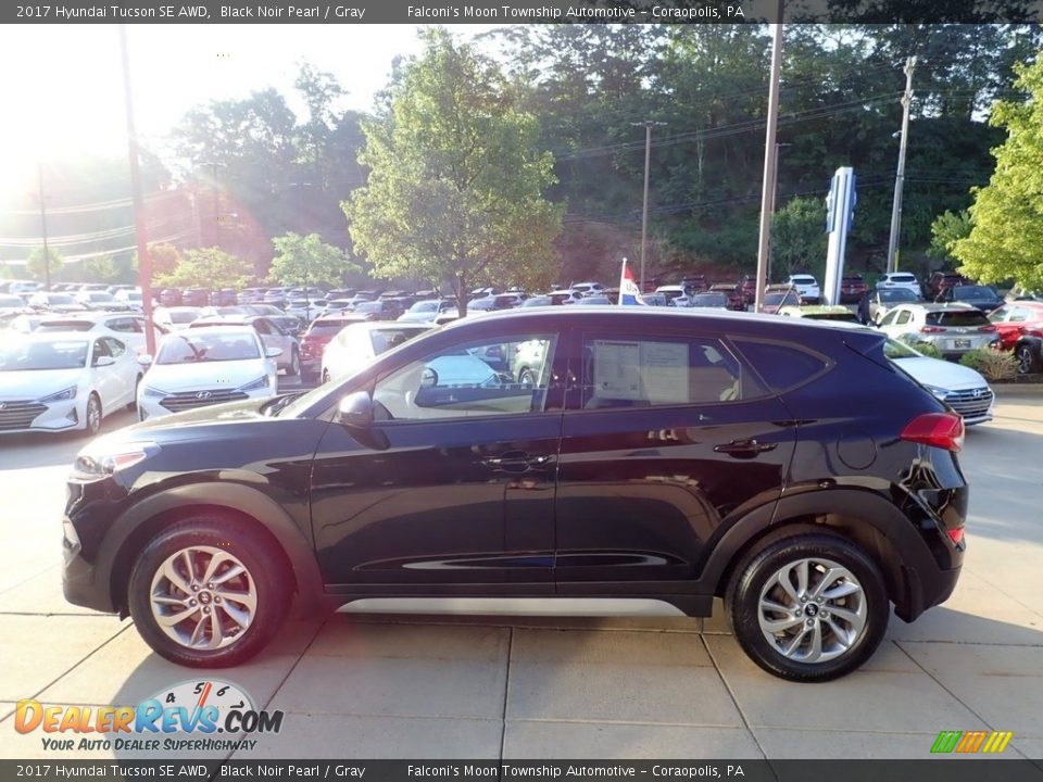 2017 Hyundai Tucson SE AWD Black Noir Pearl / Gray Photo #6