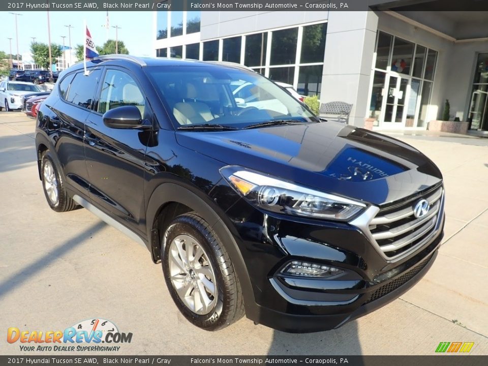 2017 Hyundai Tucson SE AWD Black Noir Pearl / Gray Photo #9