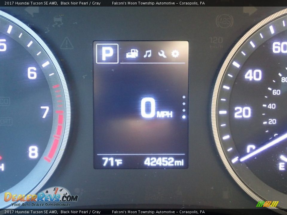 2017 Hyundai Tucson SE AWD Black Noir Pearl / Gray Photo #24