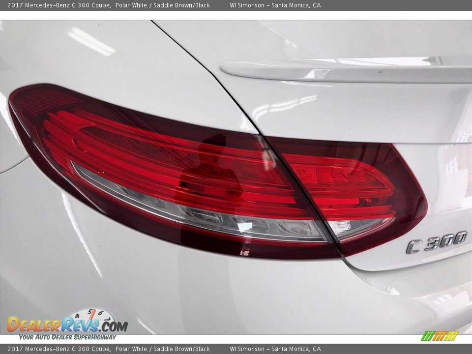 2017 Mercedes-Benz C 300 Coupe Polar White / Saddle Brown/Black Photo #26