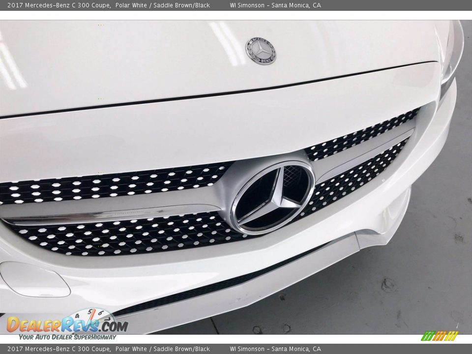 2017 Mercedes-Benz C 300 Coupe Polar White / Saddle Brown/Black Photo #33