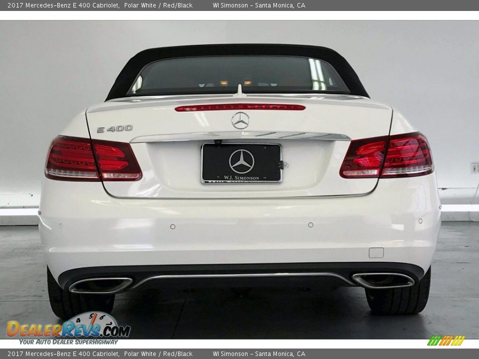 2017 Mercedes-Benz E 400 Cabriolet Polar White / Red/Black Photo #3