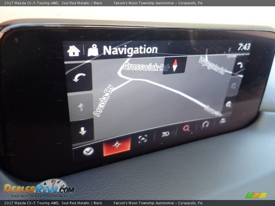 2017 Mazda CX-5 Touring AWD Soul Red Metallic / Black Photo #21
