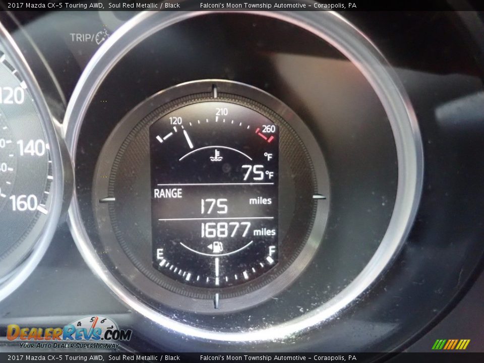 2017 Mazda CX-5 Touring AWD Soul Red Metallic / Black Photo #24