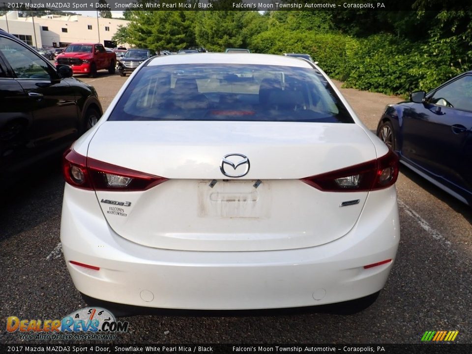 2017 Mazda MAZDA3 Sport 4 Door Snowflake White Pearl Mica / Black Photo #3