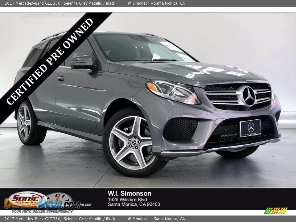 2017 Mercedes-Benz GLE 350 Selenite Grey Metallic / Black Photo #1