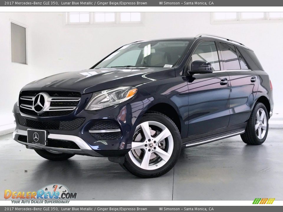 2017 Mercedes-Benz GLE 350 Lunar Blue Metallic / Ginger Beige/Espresso Brown Photo #12