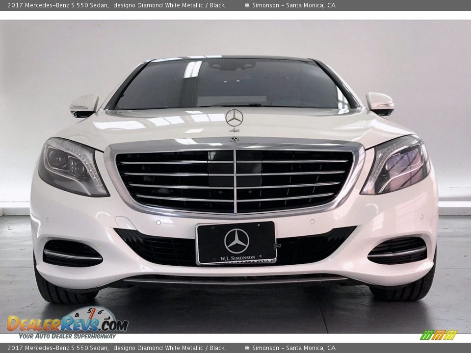 2017 Mercedes-Benz S 550 Sedan designo Diamond White Metallic / Black Photo #2