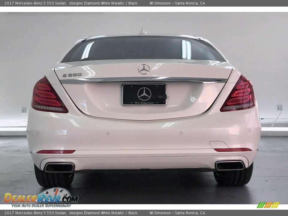 2017 Mercedes-Benz S 550 Sedan designo Diamond White Metallic / Black Photo #3