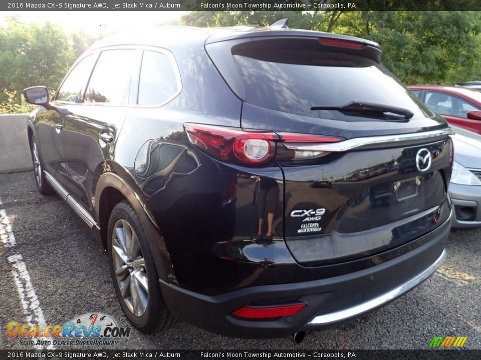 2016 Mazda CX-9 Signature AWD Jet Black Mica / Auburn Photo #2