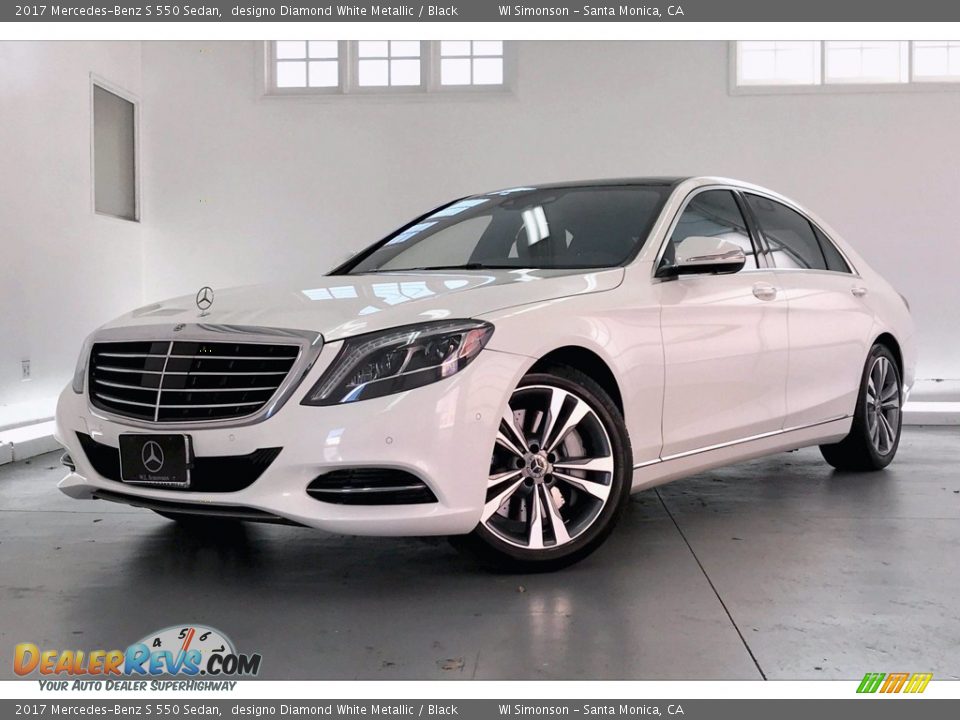 2017 Mercedes-Benz S 550 Sedan designo Diamond White Metallic / Black Photo #12