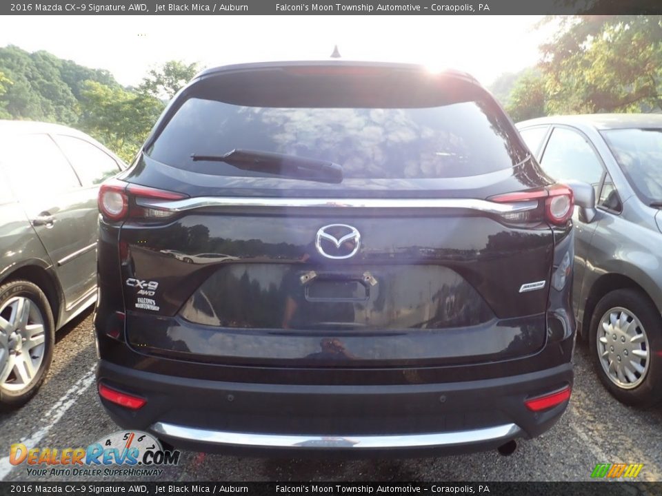 2016 Mazda CX-9 Signature AWD Jet Black Mica / Auburn Photo #3