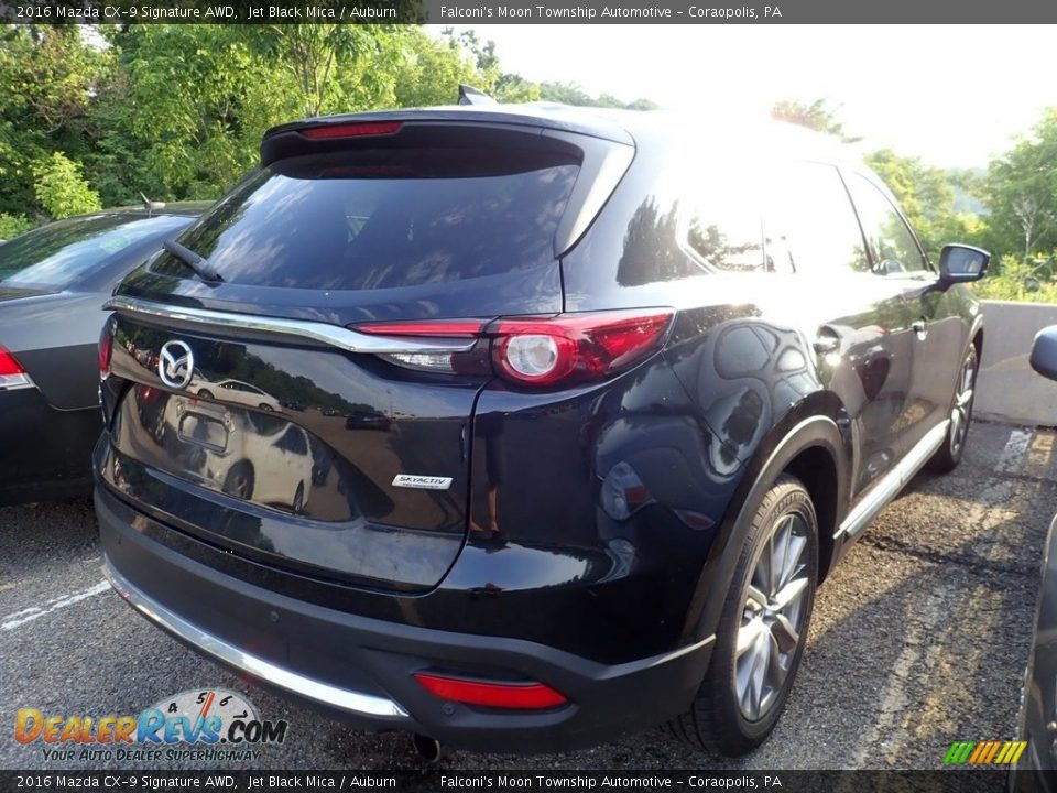 2016 Mazda CX-9 Signature AWD Jet Black Mica / Auburn Photo #4