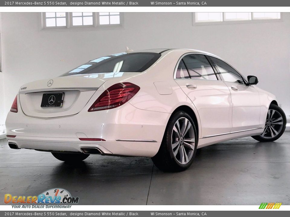 2017 Mercedes-Benz S 550 Sedan designo Diamond White Metallic / Black Photo #16