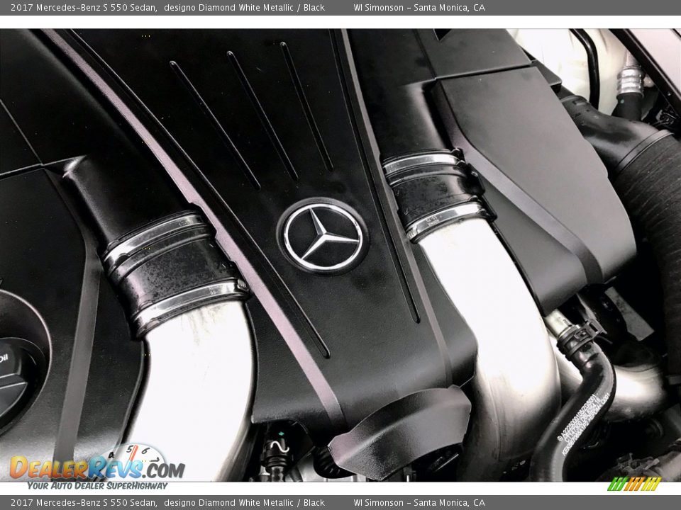2017 Mercedes-Benz S 550 Sedan designo Diamond White Metallic / Black Photo #31