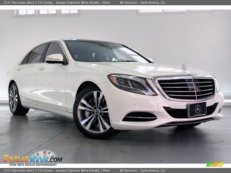 2017 Mercedes-Benz S 550 Sedan designo Diamond White Metallic / Black Photo #34