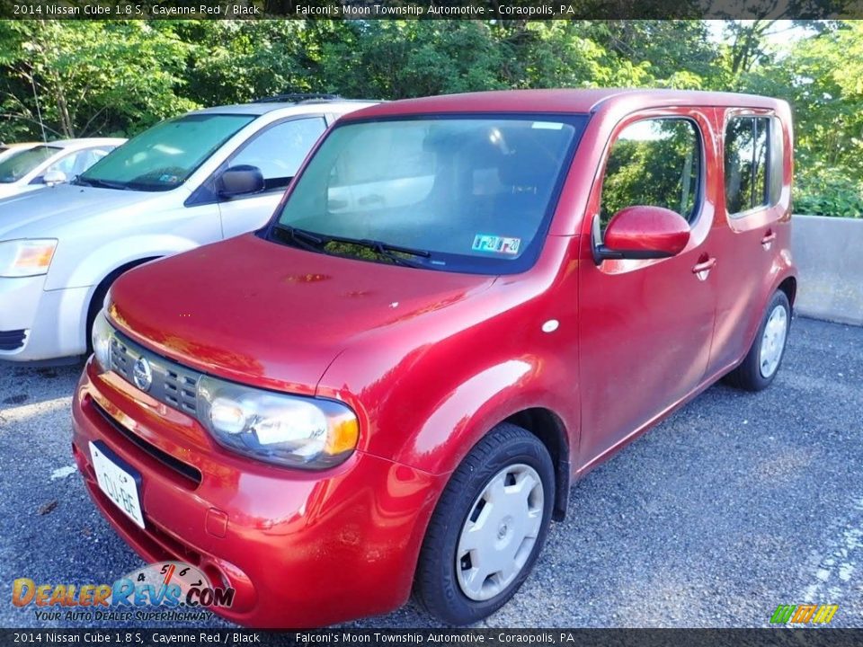 2014 Nissan Cube 1.8 S Cayenne Red / Black Photo #1
