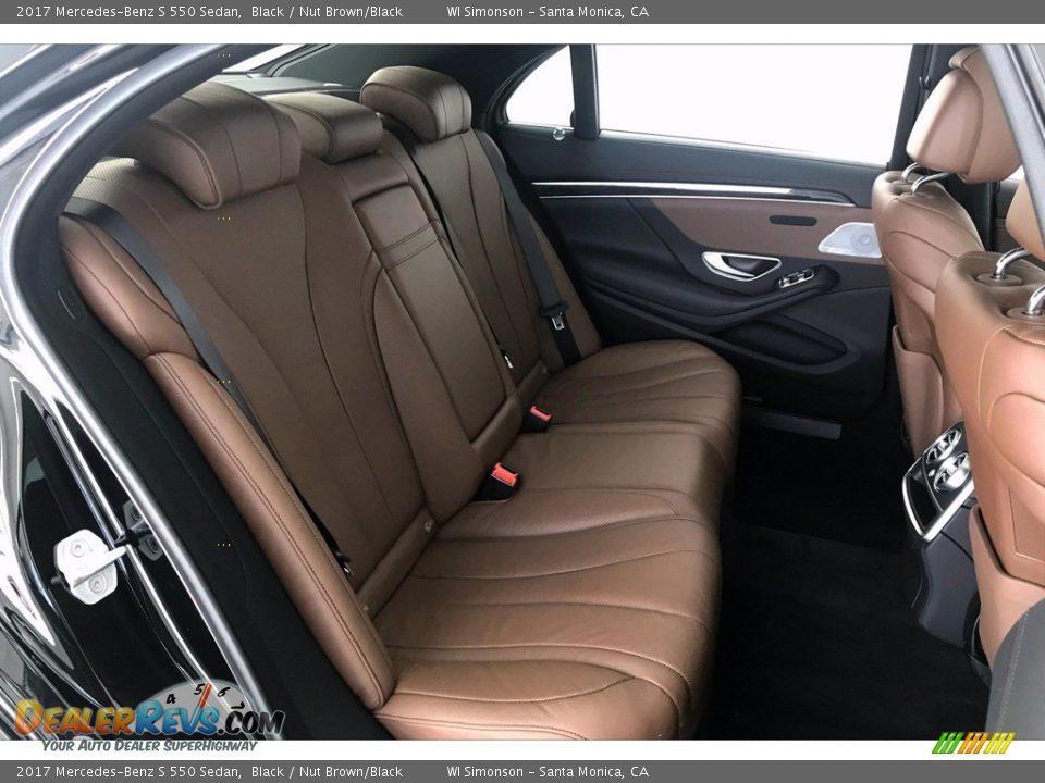 Rear Seat of 2017 Mercedes-Benz S 550 Sedan Photo #13