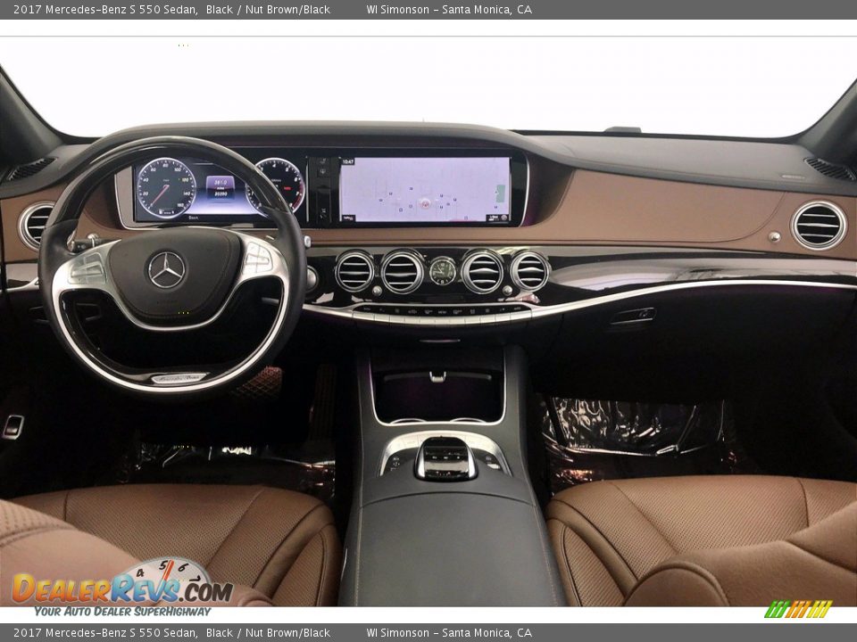 Nut Brown/Black Interior - 2017 Mercedes-Benz S 550 Sedan Photo #17