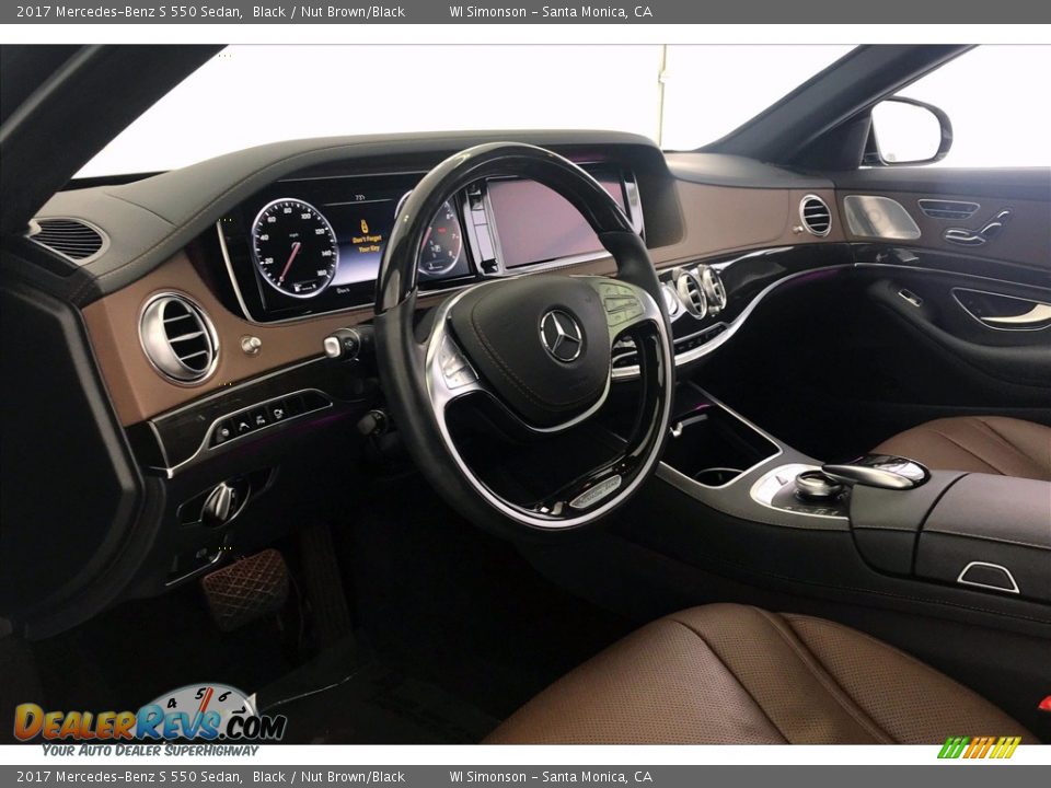 Nut Brown/Black Interior - 2017 Mercedes-Benz S 550 Sedan Photo #22