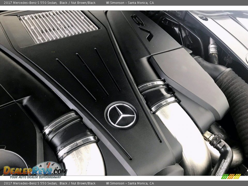 2017 Mercedes-Benz S 550 Sedan Black / Nut Brown/Black Photo #31