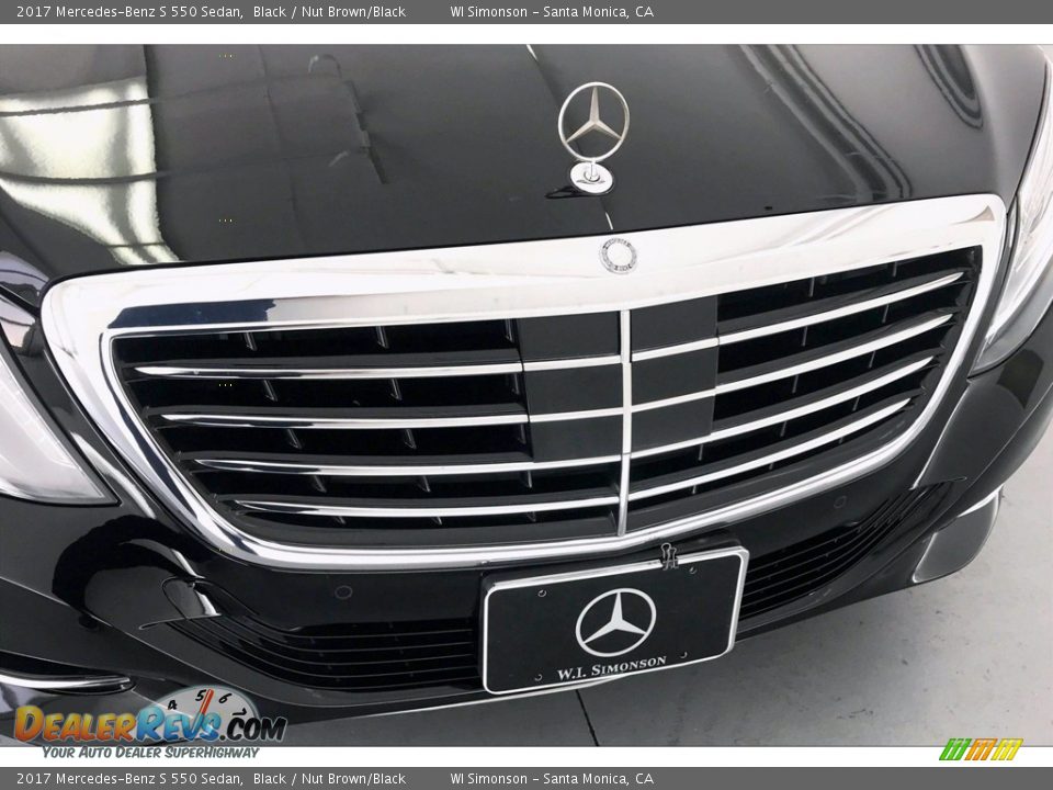 2017 Mercedes-Benz S 550 Sedan Black / Nut Brown/Black Photo #33