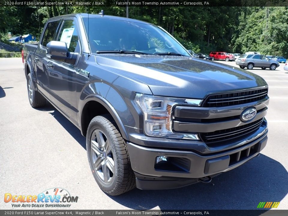 2020 Ford F150 Lariat SuperCrew 4x4 Magnetic / Black Photo #3