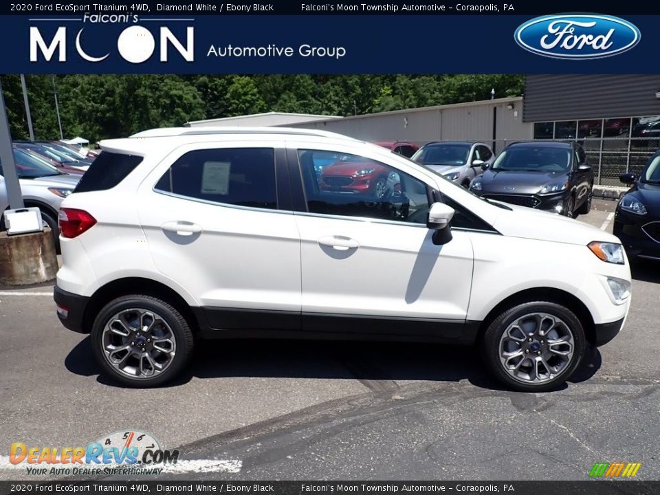 2020 Ford EcoSport Titanium 4WD Diamond White / Ebony Black Photo #1