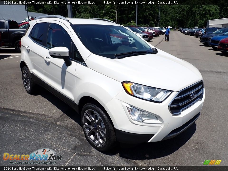 2020 Ford EcoSport Titanium 4WD Diamond White / Ebony Black Photo #3