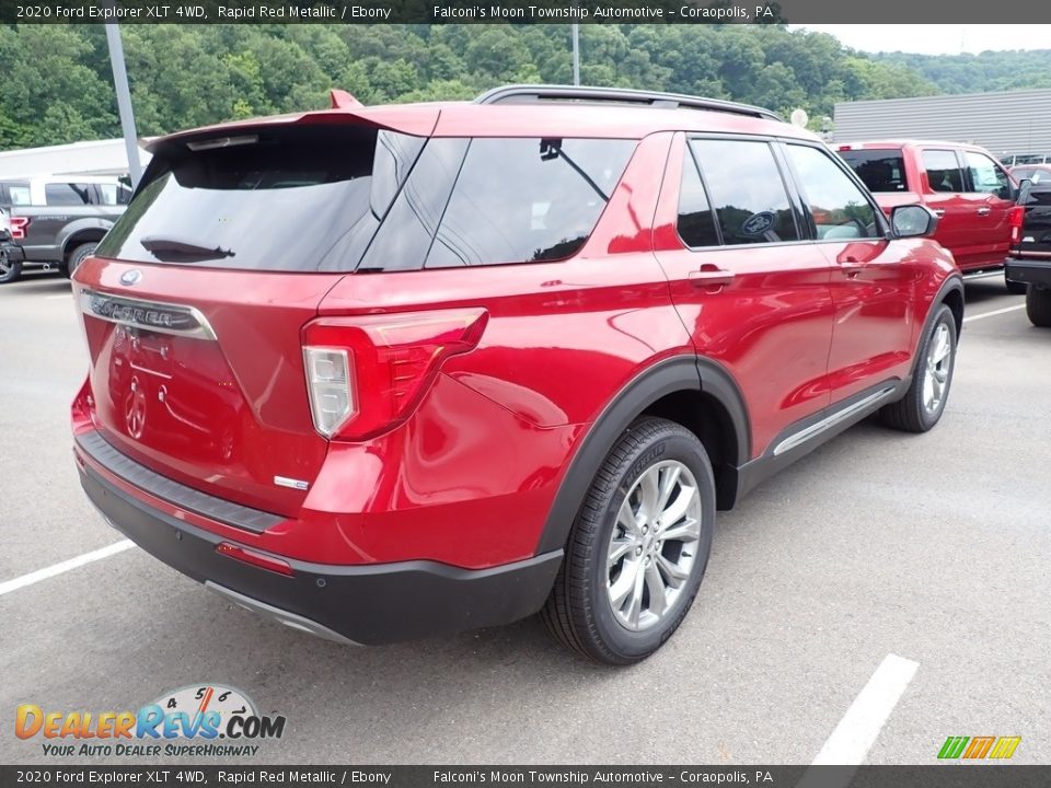 2020 Ford Explorer XLT 4WD Rapid Red Metallic / Ebony Photo #2