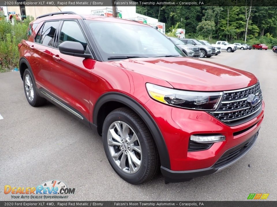 2020 Ford Explorer XLT 4WD Rapid Red Metallic / Ebony Photo #3