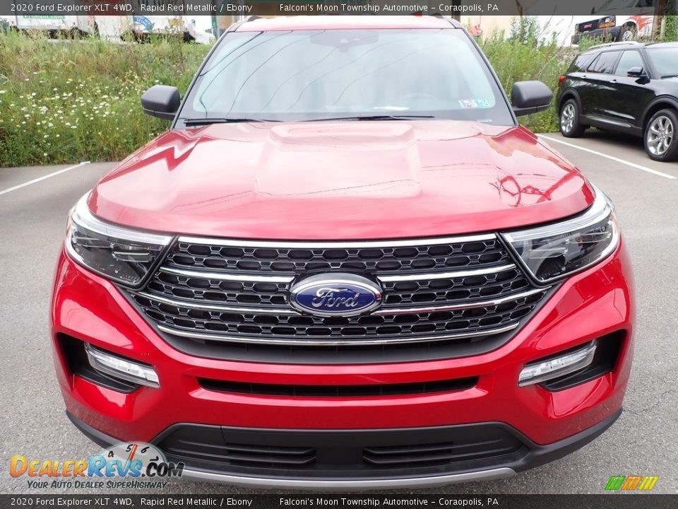 2020 Ford Explorer XLT 4WD Rapid Red Metallic / Ebony Photo #4