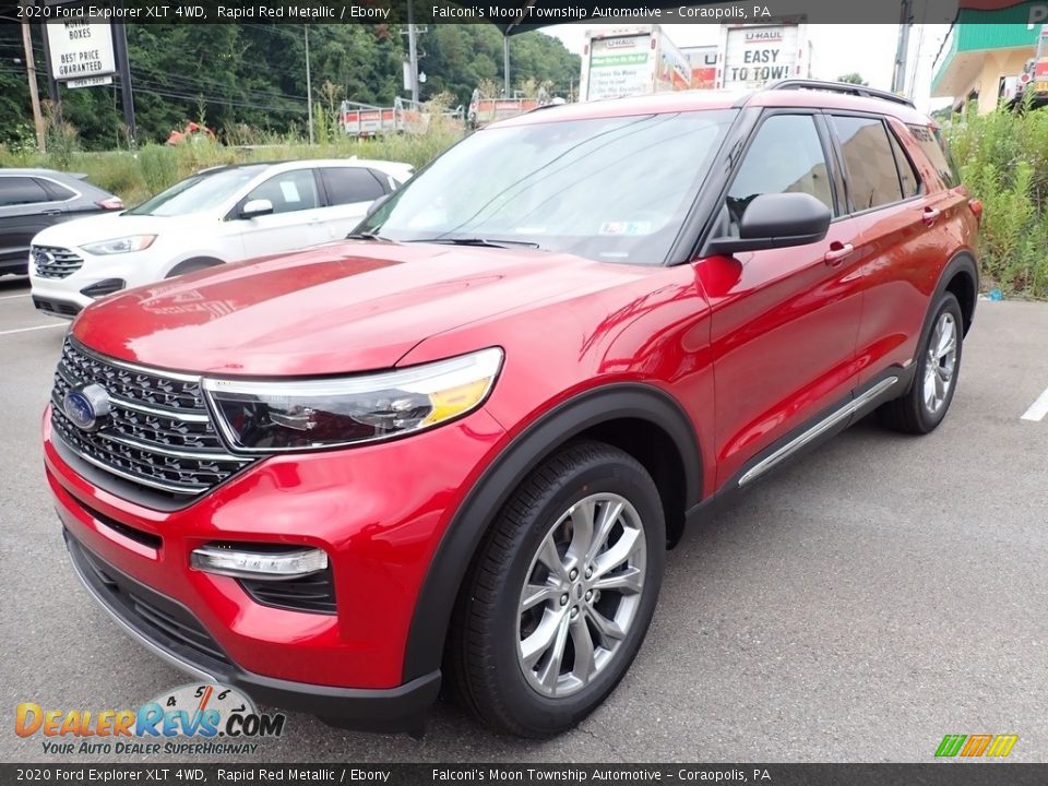 2020 Ford Explorer XLT 4WD Rapid Red Metallic / Ebony Photo #5