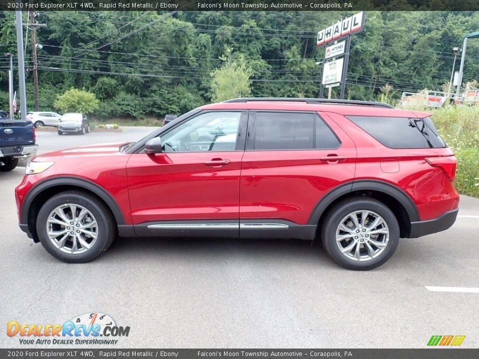 2020 Ford Explorer XLT 4WD Rapid Red Metallic / Ebony Photo #6