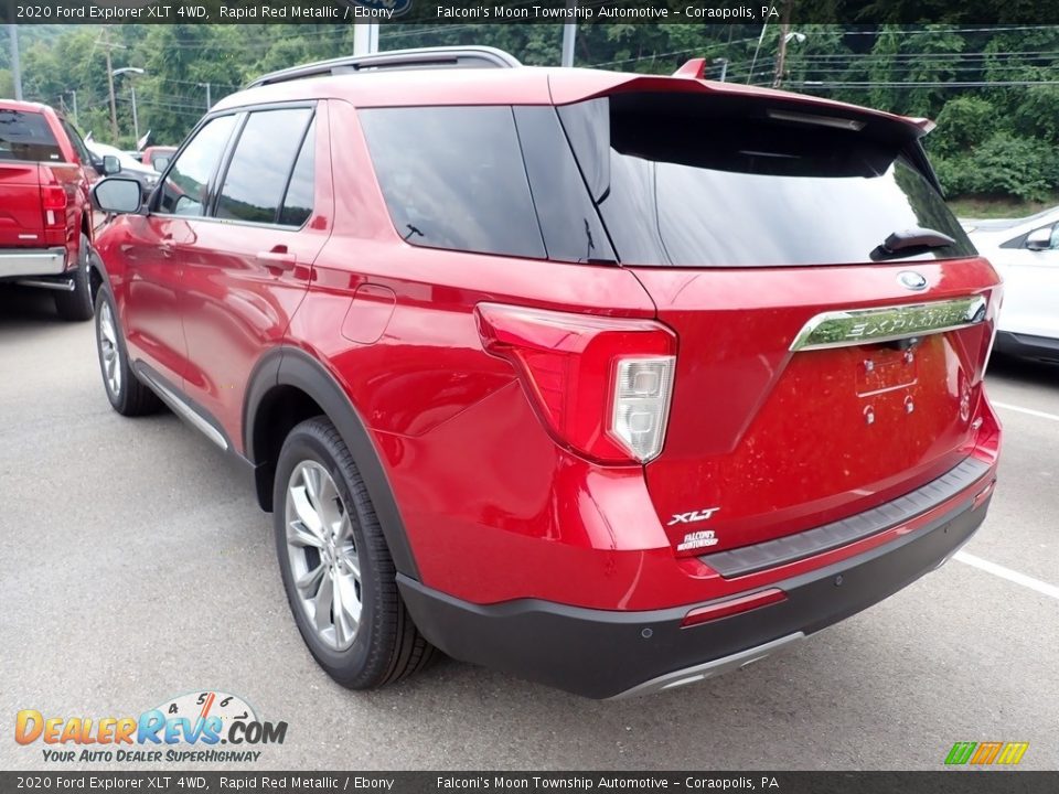 2020 Ford Explorer XLT 4WD Rapid Red Metallic / Ebony Photo #7