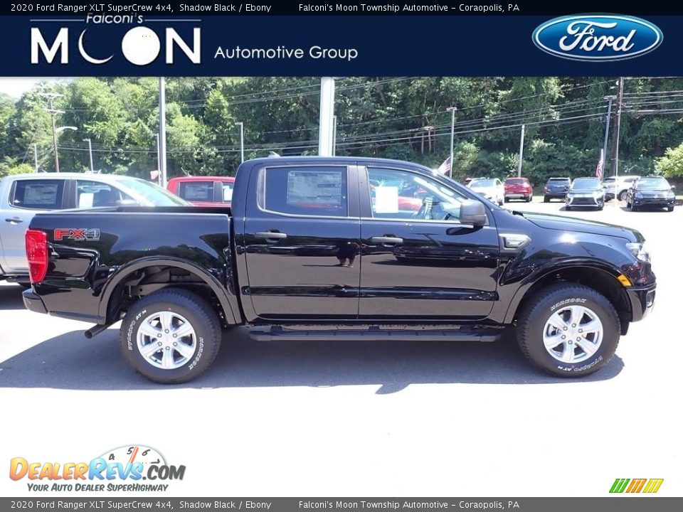 2020 Ford Ranger XLT SuperCrew 4x4 Shadow Black / Ebony Photo #1