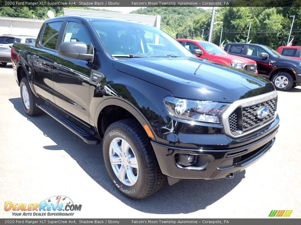 2020 Ford Ranger XLT SuperCrew 4x4 Shadow Black / Ebony Photo #3