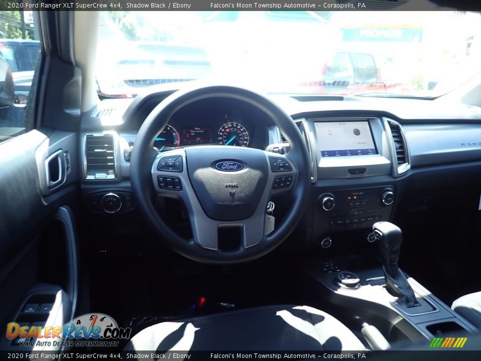 2020 Ford Ranger XLT SuperCrew 4x4 Shadow Black / Ebony Photo #10